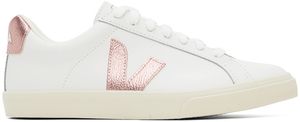VEJA White Esplar Leather Sneakers