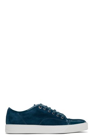 Lanvin Blue DBB1 Suede & Leather Sneakers