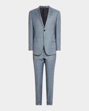 Men's Wool-Viscose Micro-Dot Suit