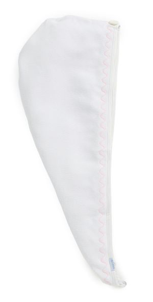 Weezie Wave Hair Towel Light Pink Embroidered Wave One Size