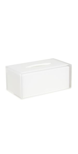 Jonathan Adler Hollywood Long Tissue Box - Clear White One Size