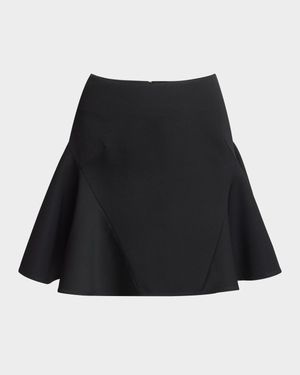 Ruffle A-Line Mini Skirt