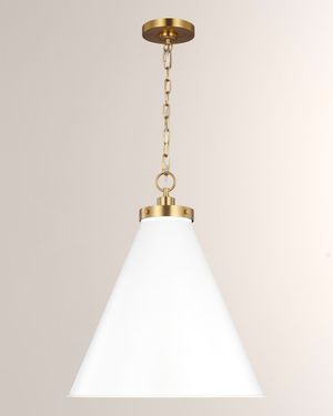 Wellfleet Large Cone Pendant By Chapman & Myers