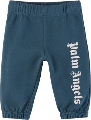 Palm Angels Baby Blue Overlogo Sweatpants