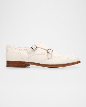 Lana Leather Double Monk Derby Loafers