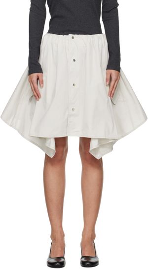 OUR LEGACY Gray Mainsail Mini Skirt