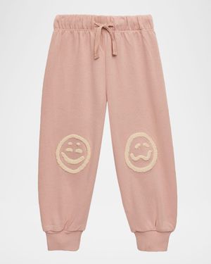 Girl's Simeon Organic Cotton Joggers, Size 3M-2