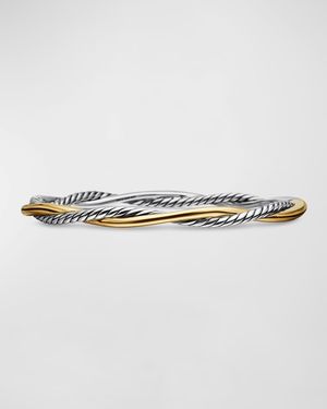 Petite Infinity Bracelet in Silver with 14K Gold, 4.4mm