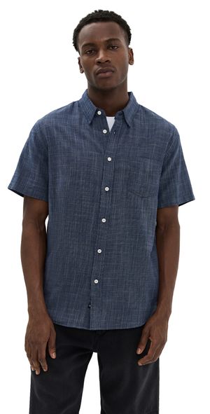 RAILS Fairfax Shirt Navy Etch M