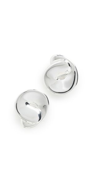 Jenny Bird Rio Button Earrings Silver One Size