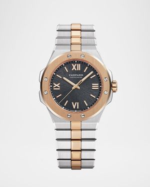 36mm Two-Tone Watch w/ Bracelet Strap, Gray