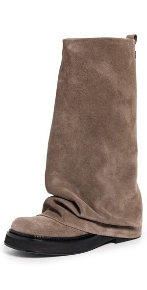 The Attico Robin Combat Boots Taupe 39