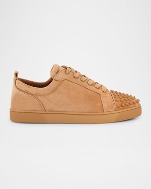 Men's Louis Junior Spikes Low-Top Suede Sneakers