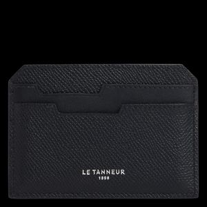 Le Tanneur - Porte-cartes en cuir grainé - Taille Unique - Noir