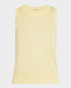 Pointelle Silk Shell