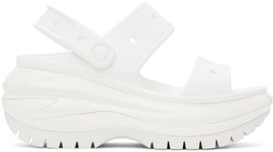 Crocs White Mega Crush Sandals