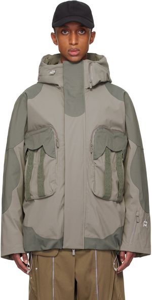 A. A. Spectrum Gray Dadao Padded Jacket