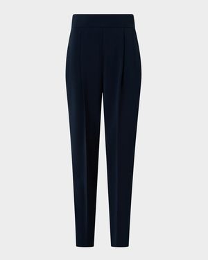Caro Pleated Slouchy Straight-Leg Pants