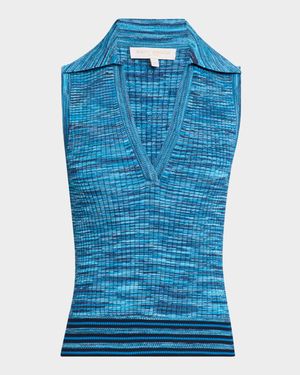 Birdie Rib-Knit Sleeveless Top