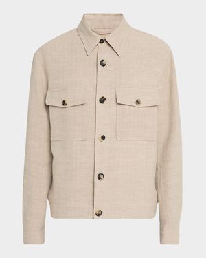 Men's Clem Summer Linen and Silk Blouson