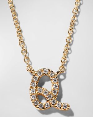 Diamond Initial Pendant Necklace