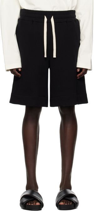 Jil Sander Black Drawstring Shorts