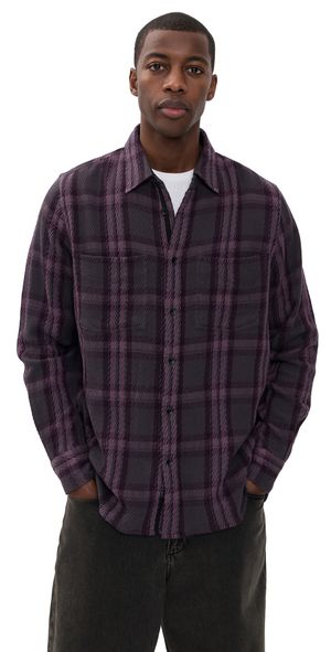 rag & bone CPO Twill Plaid Shirt Prffx M