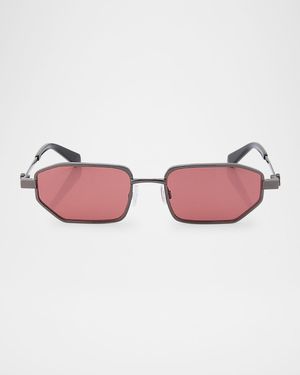 Men's Loa Metal Rectangle Sunglasses
