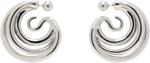Panconesi Silver Triptych Medium Earrings