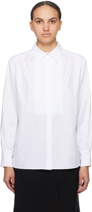 BOSS White Paneled Shirt