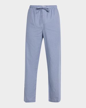 Men's Barker Micro Houndstooth Cotton Lounge Pants