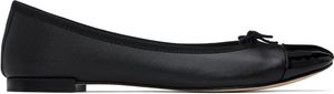 Repetto Black Flora Bi-Material Ballerina Flats