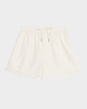 Laurence Embroidered Drawstring Shorts