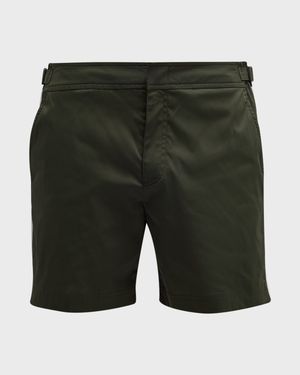 Men's Bulldog Piped Nylon Swim Shorts