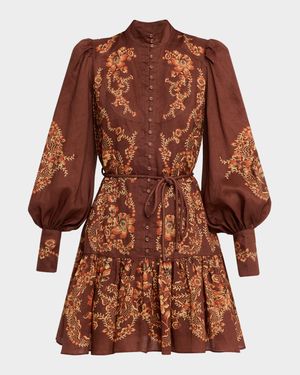 Seraphina Belted Mini Shirtdress