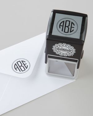Three-Initial Circle Monogram Stamper