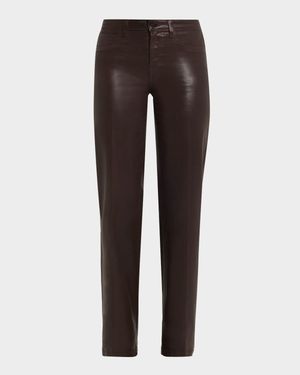 Clayton High-Rise Coated Wide-Leg Jeans - Exclusive