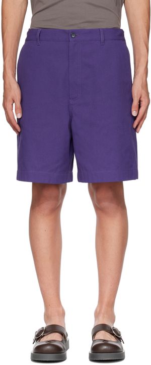 Acne Studios Purple Three-Pocket Shorts
