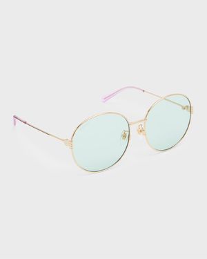 Round Metal Alloy Sunglasses