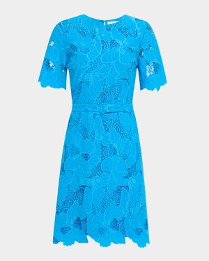 The Clover Belted Butterfly Lace Dress