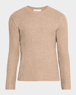 Men's Wool Waffle Crew Sweater