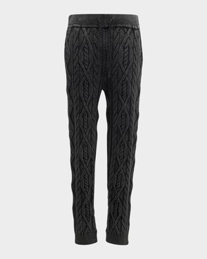 Men's Elijah Cable-Knit Joggers