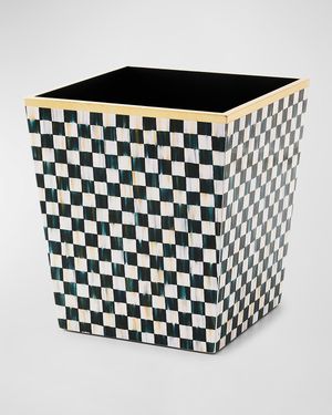 Courtly Check Lacquer Waste Bin