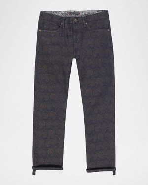 Men's Jaren Straight Paisley Print Jeans