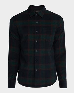 Men's Holme Plaid Cotton Button-Down Shirt