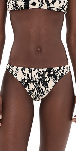 Tanya Taylor Valencia Bikini Bottoms Black multi XS
