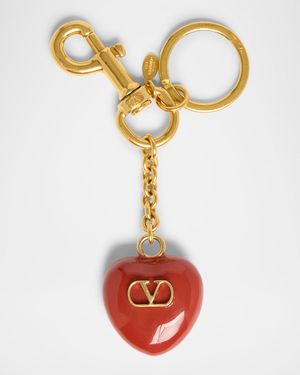 VLOGO Signature Heart Charm Keyring