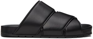 Bottega Veneta Black Bridge Mule Sandals