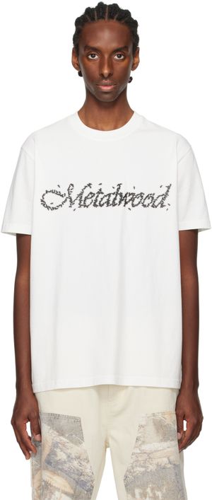 Metalwood Studio White Flies T-shirt