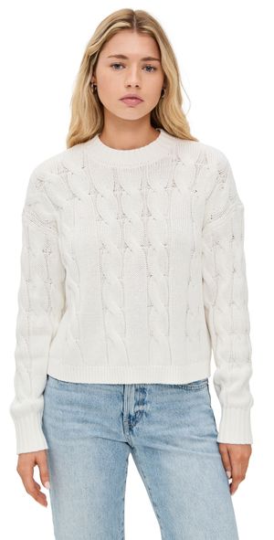 Pistola Denim Eva Sweater White Cable M